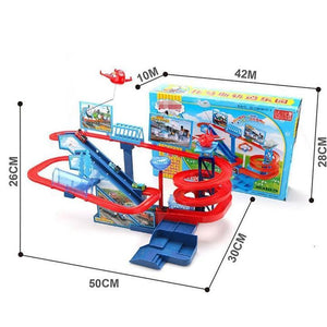 Electric Trains Set With Music And Lighting Including 5 Cars Trackmaster Climbing Stairs Kids Gifts