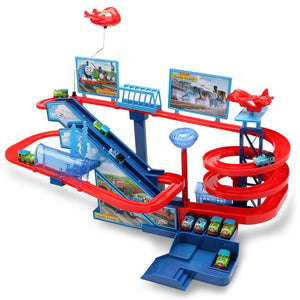 Electric Trains Set With Music And Lighting Including 5 Cars Trackmaster Climbing Stairs Kids Gifts