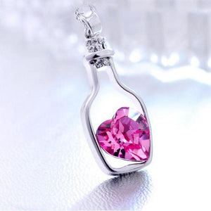 Love in a Bottle - Crystal Necklace