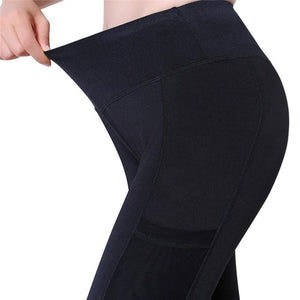 Line Flexible Pocket Mesh Leggings - Leggings, Sportswear, Sweatpants, Yoga Pants, Fitness, Sport bra, Yoga